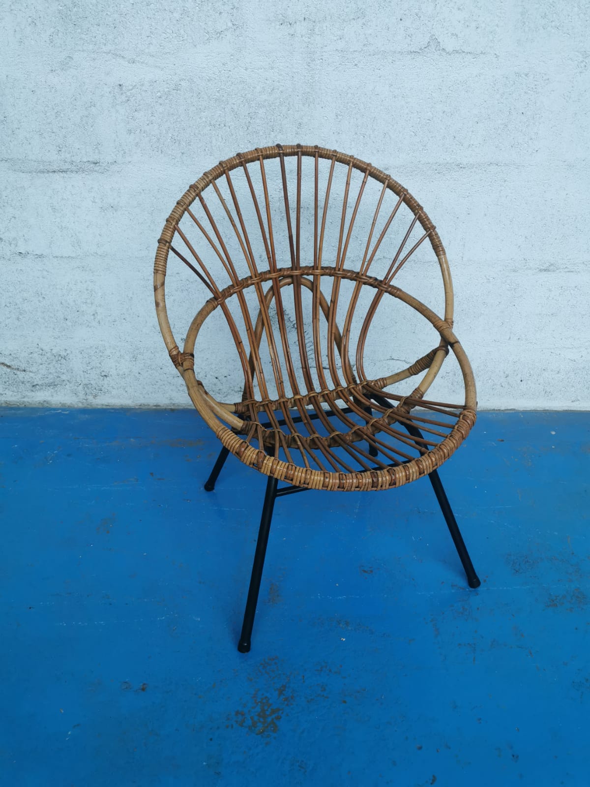 Rattan armchair 1960