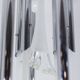 Murano glass and chrome metal chandelier. 1970s.