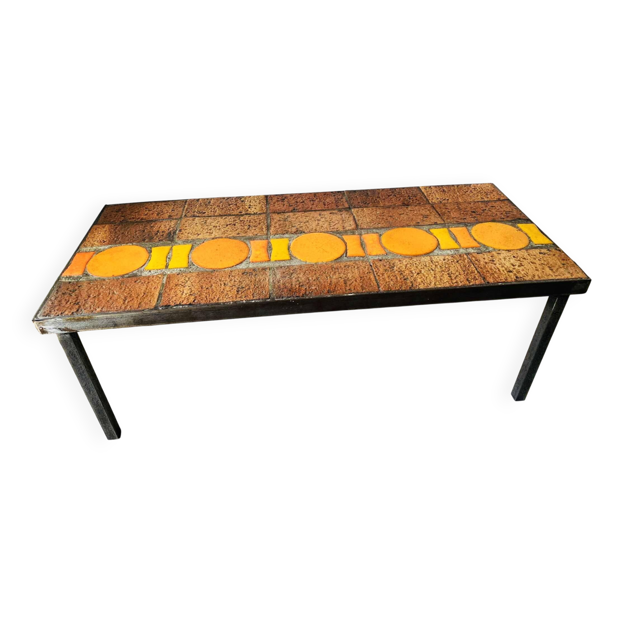 Coffee table in the style of Capron, 1970s