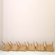 Set of six 'Wishbone chair' model chairs by Hans J. Wegner with leather cushions