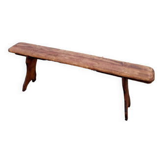 Banc de ferme ancien en bois Long 150cm