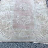 Handmade muted oushak hallway runner 280 X 85 cm