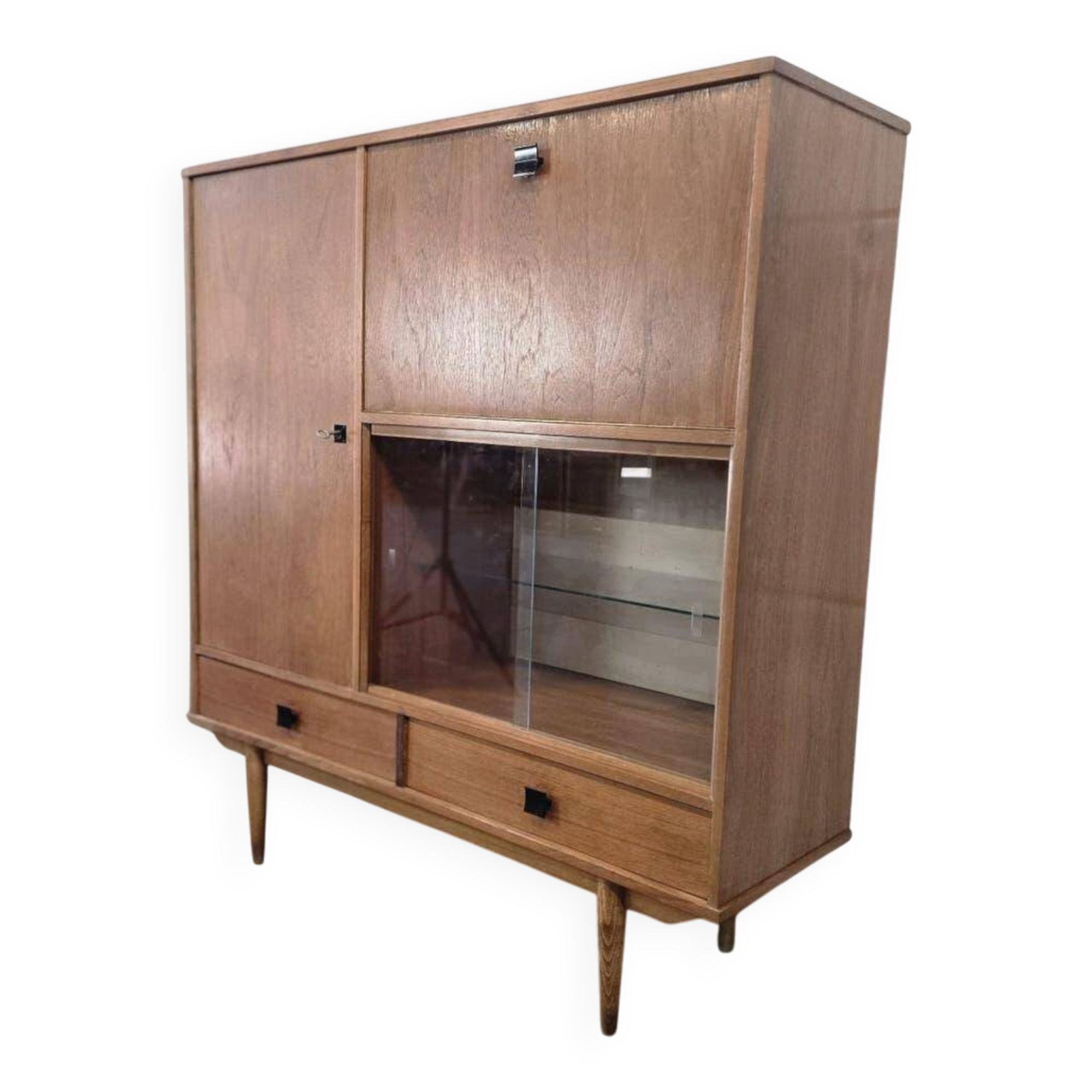 Meuble de rangement vintage en bois