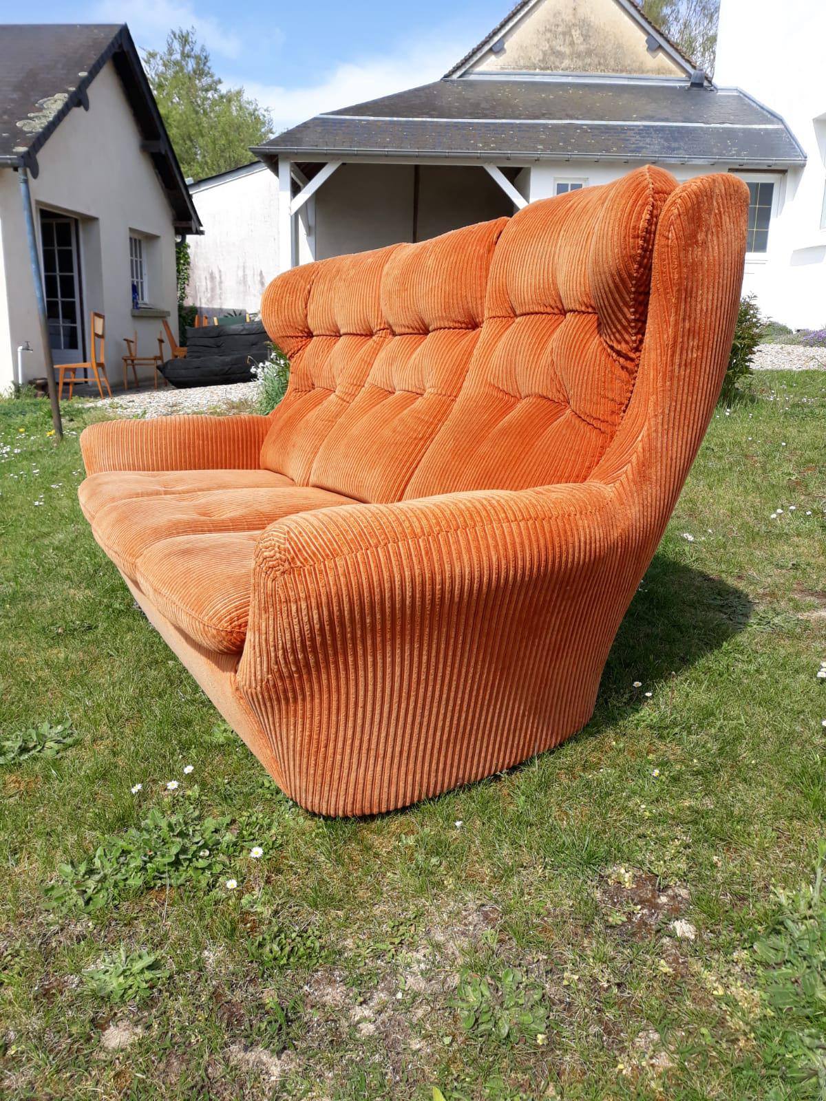 Steiner corduroy sofa