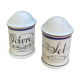 Porcelain pepper shaker from Auteuil