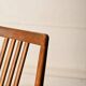 Paire de chaises Lübke vintage en bois et tissu bleu