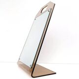 Dressing table mirror inclined plexiglass trapeze shape 70s