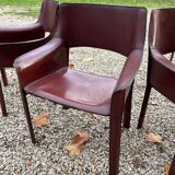 Fauteuils Chaises cuir De Couro Brazil cab413 Cassina