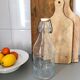 Glass milk bottle