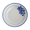 Plat creux Badonviller fleurs bleues