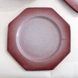 Set of 8 octagonal plates