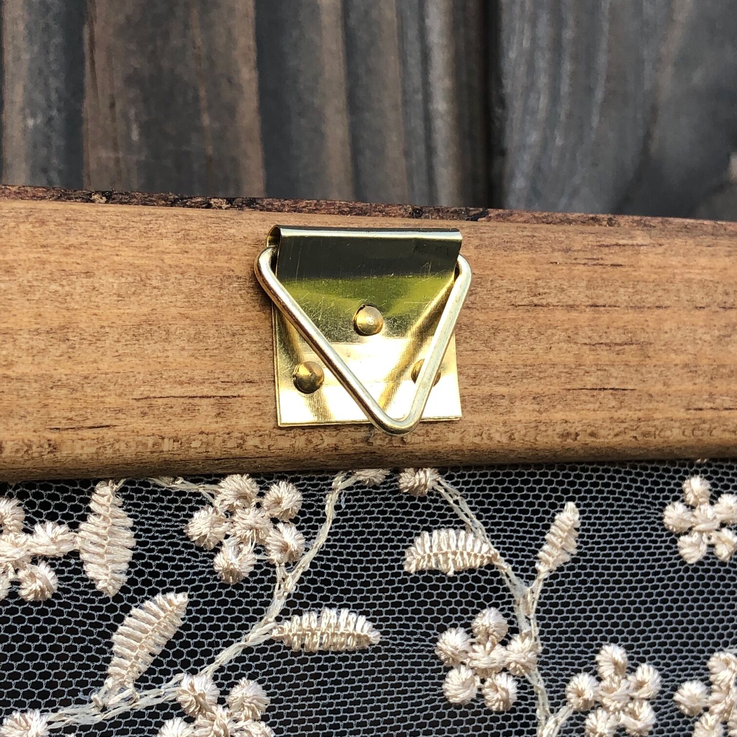 Ancient wooden sieve "lace"