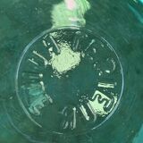 7 verres de couleur verte publicitaire Huile LESIEUR vintage 1970