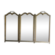 Vintage three-pane framed firewall & brass grille 75 x 52 cm 6 kg