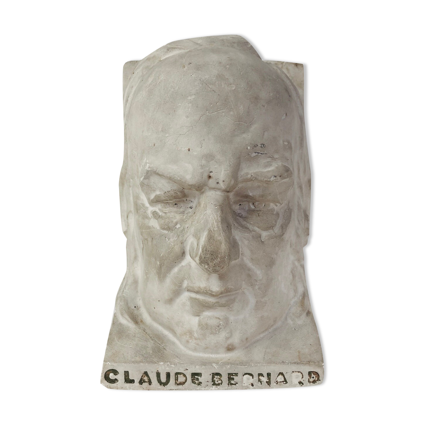 Vintage plaster head " Claude Bernard "