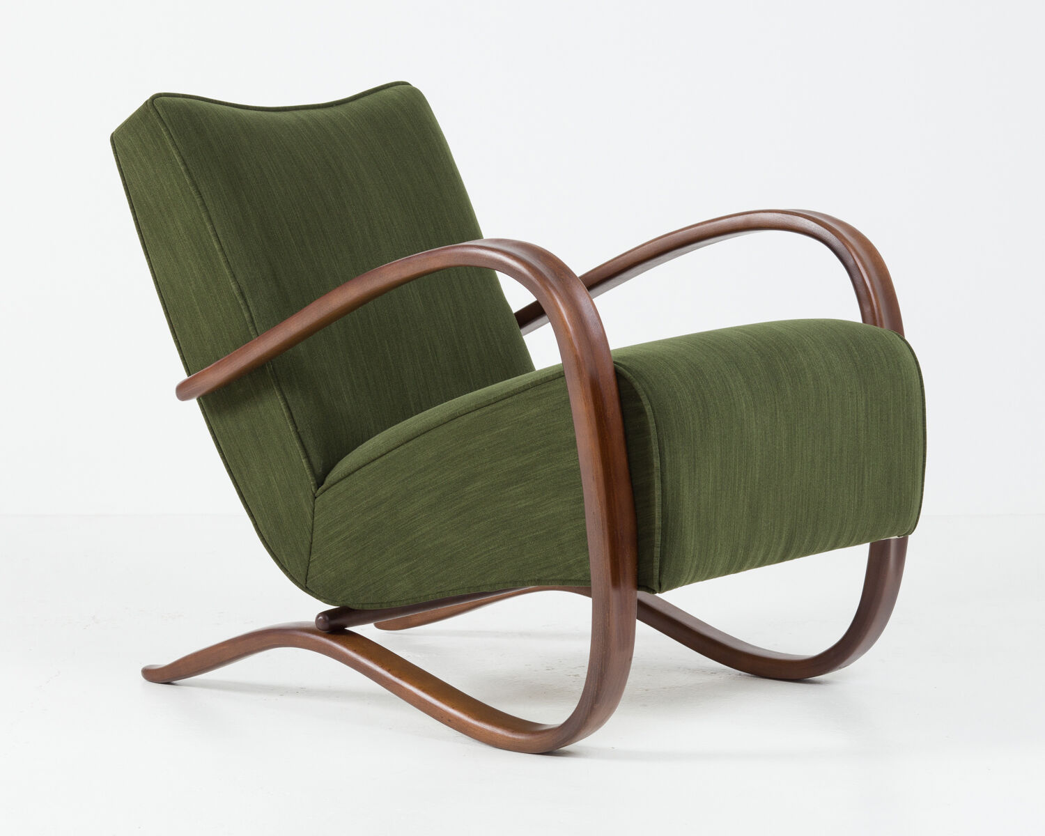 Set of 2 H-269 loungechairs by Jindrich Halabala, 40's