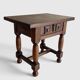 Spanish Castilian Baroque Revival Side Table, Mid-20th Century