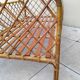 Vintage rattan child or baby bed