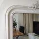 Antique pediment mirror 161/110 cm