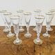 Set of 9 crystal champagne flutes from Saint-Louis – Lozère model