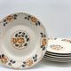 6 Flat plates in iron earth, "Longchamp" model "Primax"