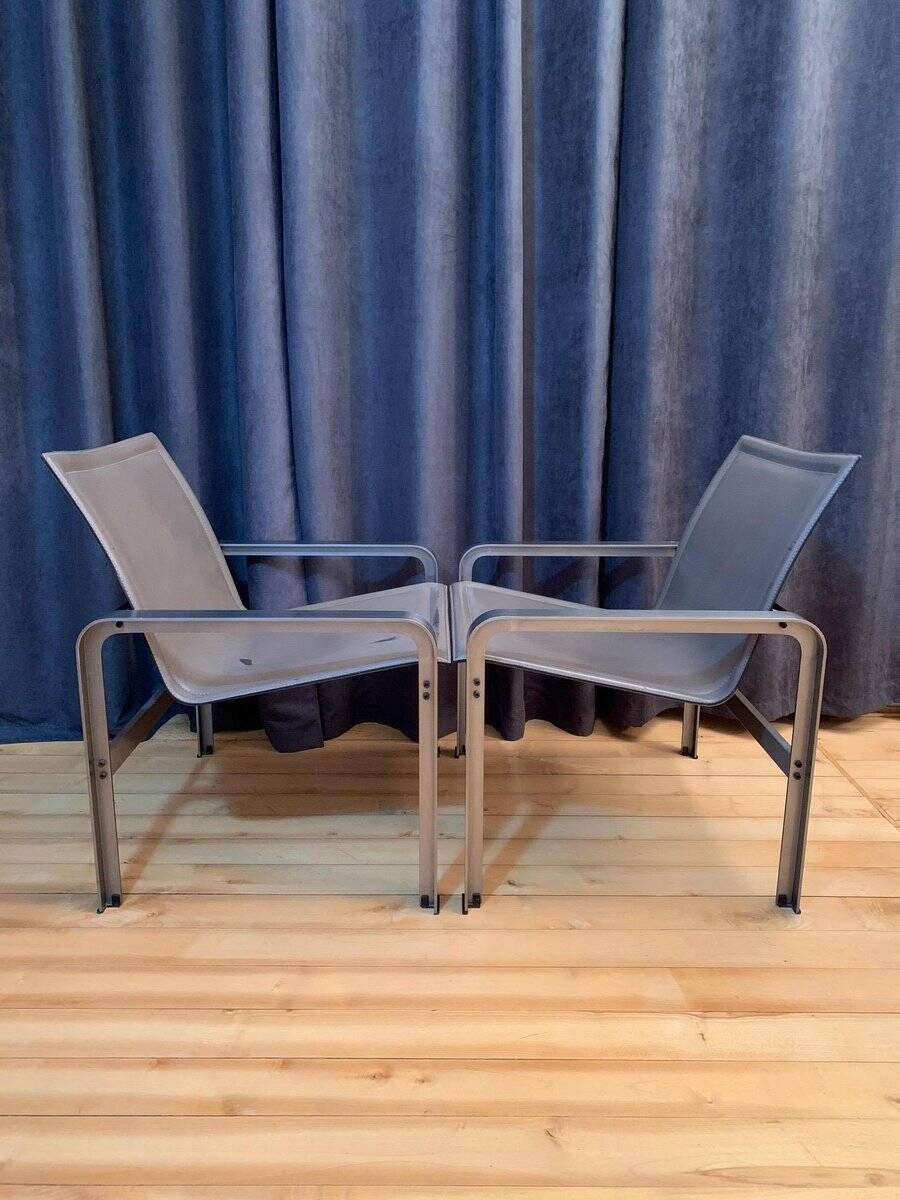 Set of armchairs by Jacques Toussaint & Patrizia Angeloni for Matteo Grassi, 1970s