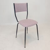 Set of 4 Italian Metal Dining Chairs, 1960's