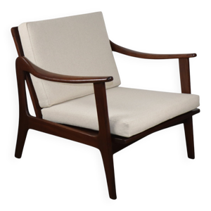 Fauteuil scandinave en - teck