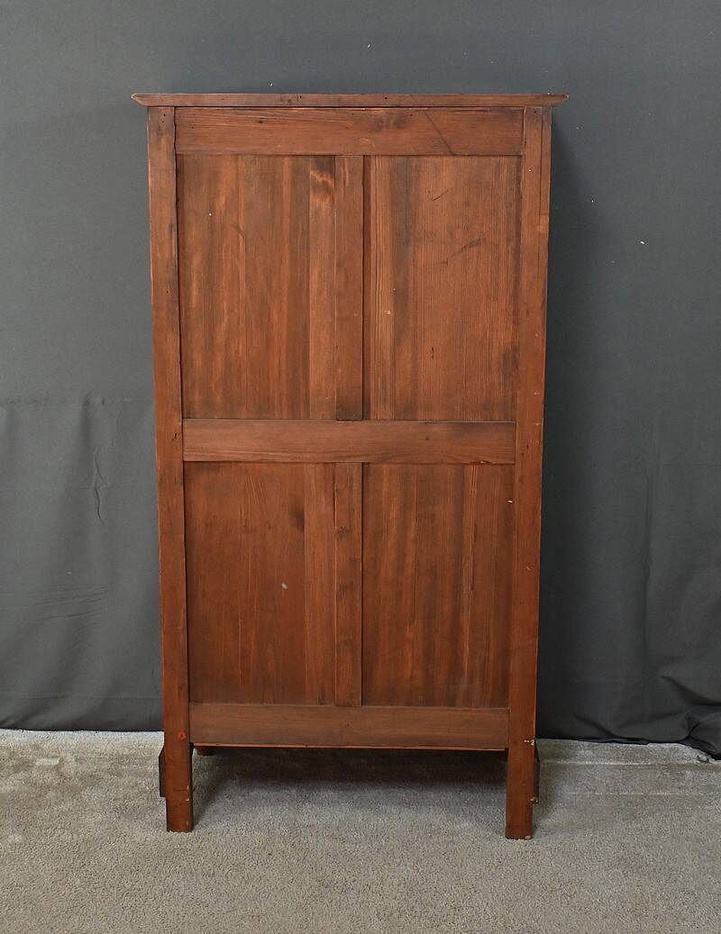 Pitch pine weekly planner, Art Nouveau period – Early 20th century