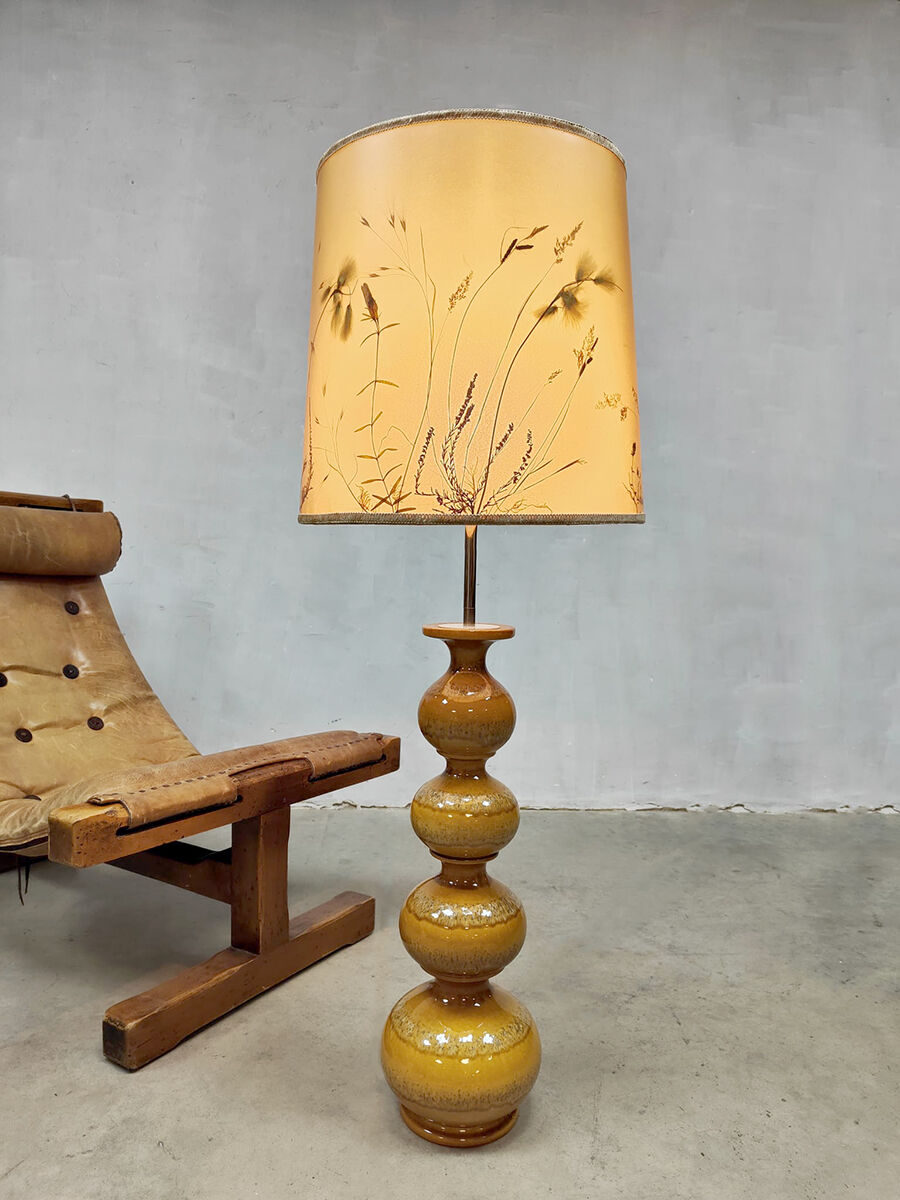 Vintage ceramic 'Bubble' floor lamp Kaiser Leuchten Kaiser Idell 'Nature'