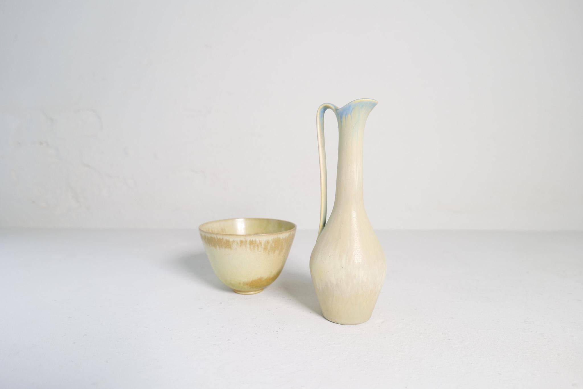 Collection of 2 ceramic vessels by Gunnar Nylund Rörstrand Sweden, 1950s