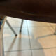 Set of 2 brown faux leather chairs – 1970s – vintage