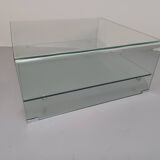 Coffee table, molded glass