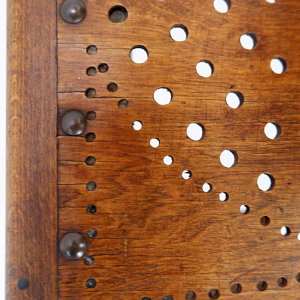 Church Chairs with perforated plywood, 1920s