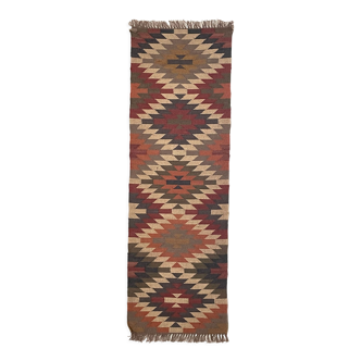 Tapis runner en jute tissé à la main Kilim Runner Dhurrie Rug, Indien