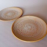2 assiettes plates "Fauve" Niderviller