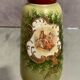 Opaline vase with fine nineteenth gold enamelled cartridge decoration
