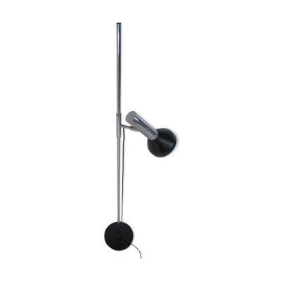 Lampadaire réglable en acier plaqué Chrome du milieu du siècle de Gepo, années 1960