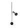 Mid-century chrome plated steel adjustable floor lamp from Gepo, 1960s