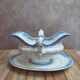 Antique sauce boat Jules Vieillard & Cie Bordeaux – Garland model - Fine earthenware 19th century
