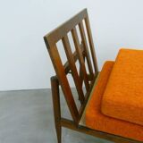 vintage orange armchairs