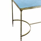Coffee table brass and marble design 1960'