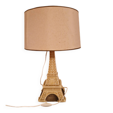 Vintage advertising lamp Garnier – Eiffel Tower in ceramic – Paris