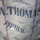 Burlap sack flour from Minoterie Thomas Bretagne France