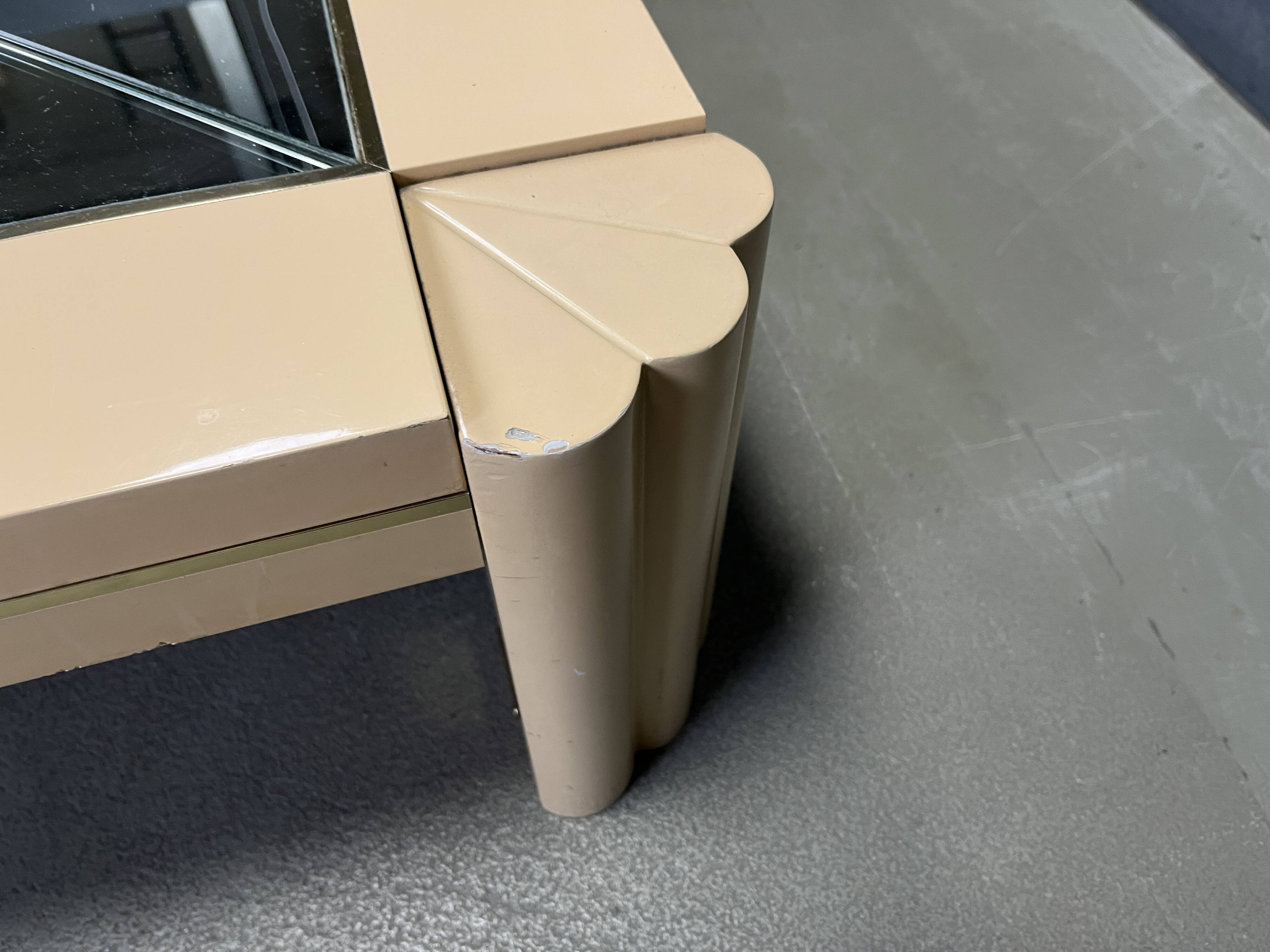 Vintage lacquer coffee table by Alain Delon for Maison Jansen, 1970s