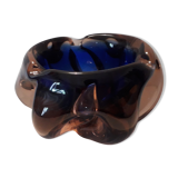 Empty ashtray blown glass pocket