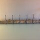 Coat rack with seven-headed metal industrial style / vintage 50-60s