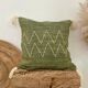 Housse de coussin Bohème kaki