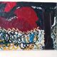Abstract oil painting on canvas