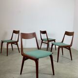 Boomerang Dining Chairs by Alfred Christensen for Slagelse Møbelværk Denmark 60s
